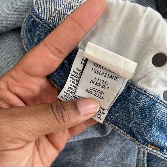 Boyish The Dempsey High Rise Straight Leg Jeans Big Sleep Wash 26 - Picture 10 of 11